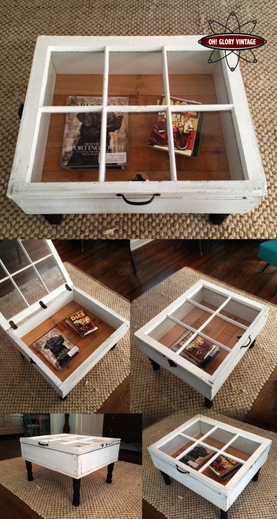 Old Windows Into Coffee Table