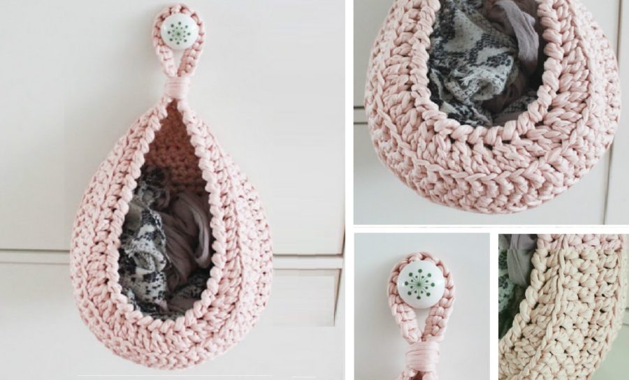 With This Crochet Hanging Basket Your Home Will Be Better Organized