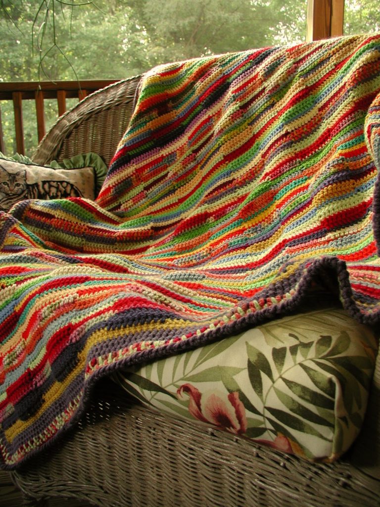 [Free crochet pattern] Stunning Ribbon Afghan | Diy Smartly