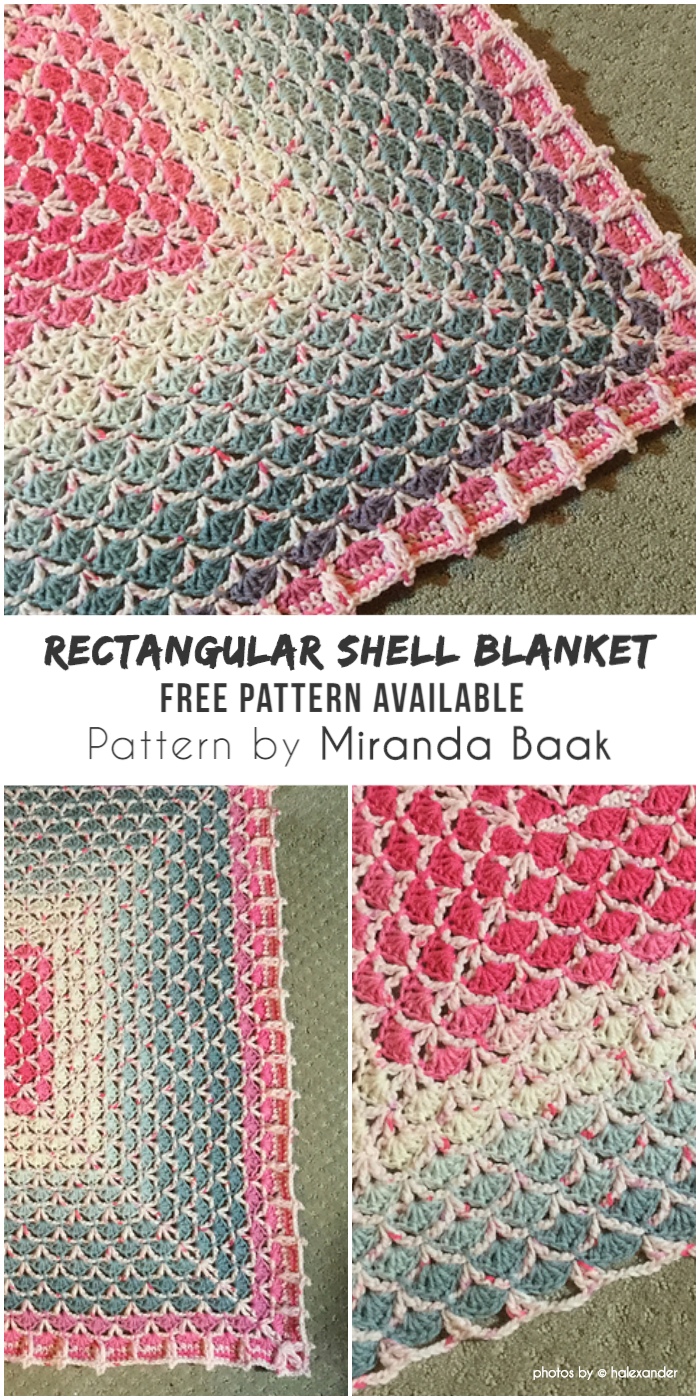 Rectangular Shell Blanket