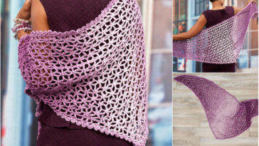 Lacy Isosceles Crochet Shawl