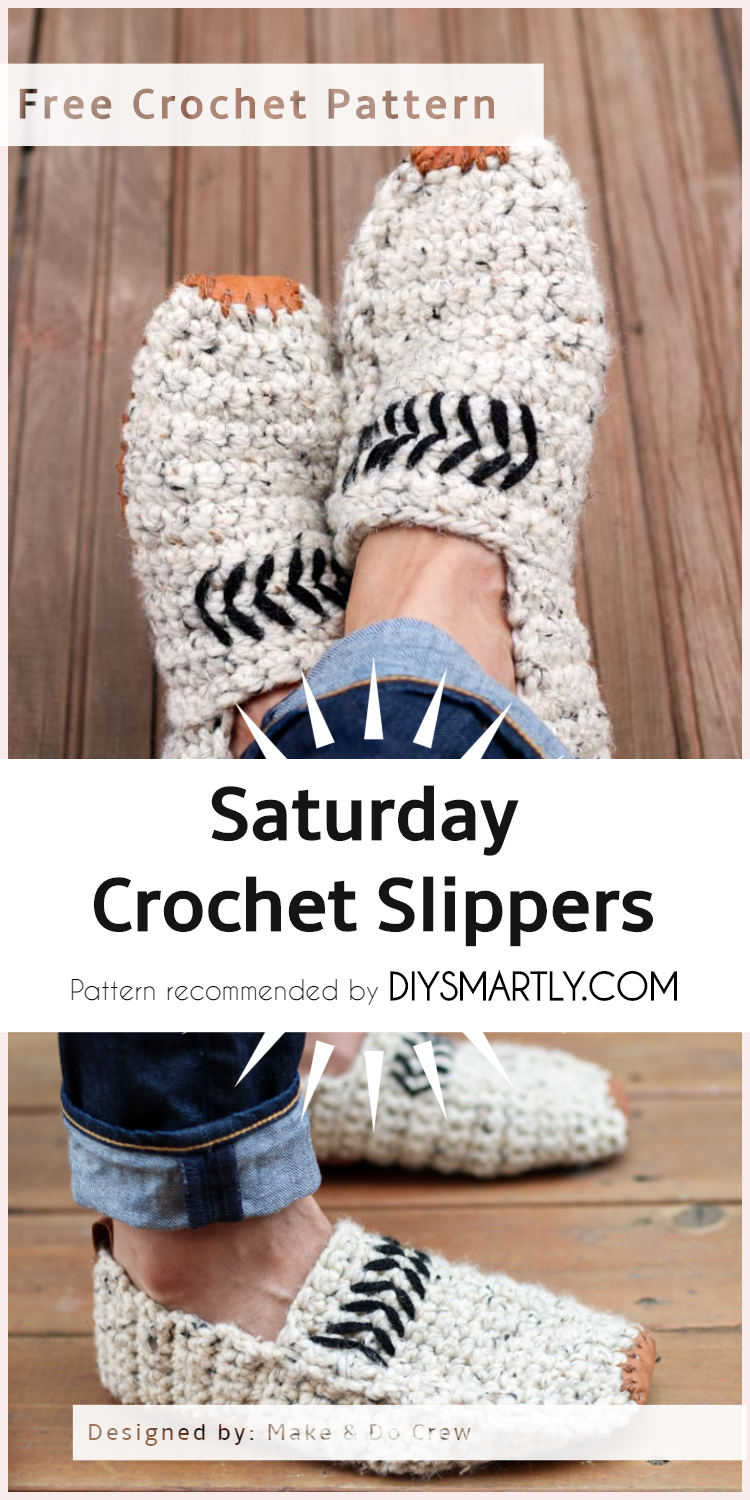 Cozy Saturday Crochet Slippers - Free Pattern