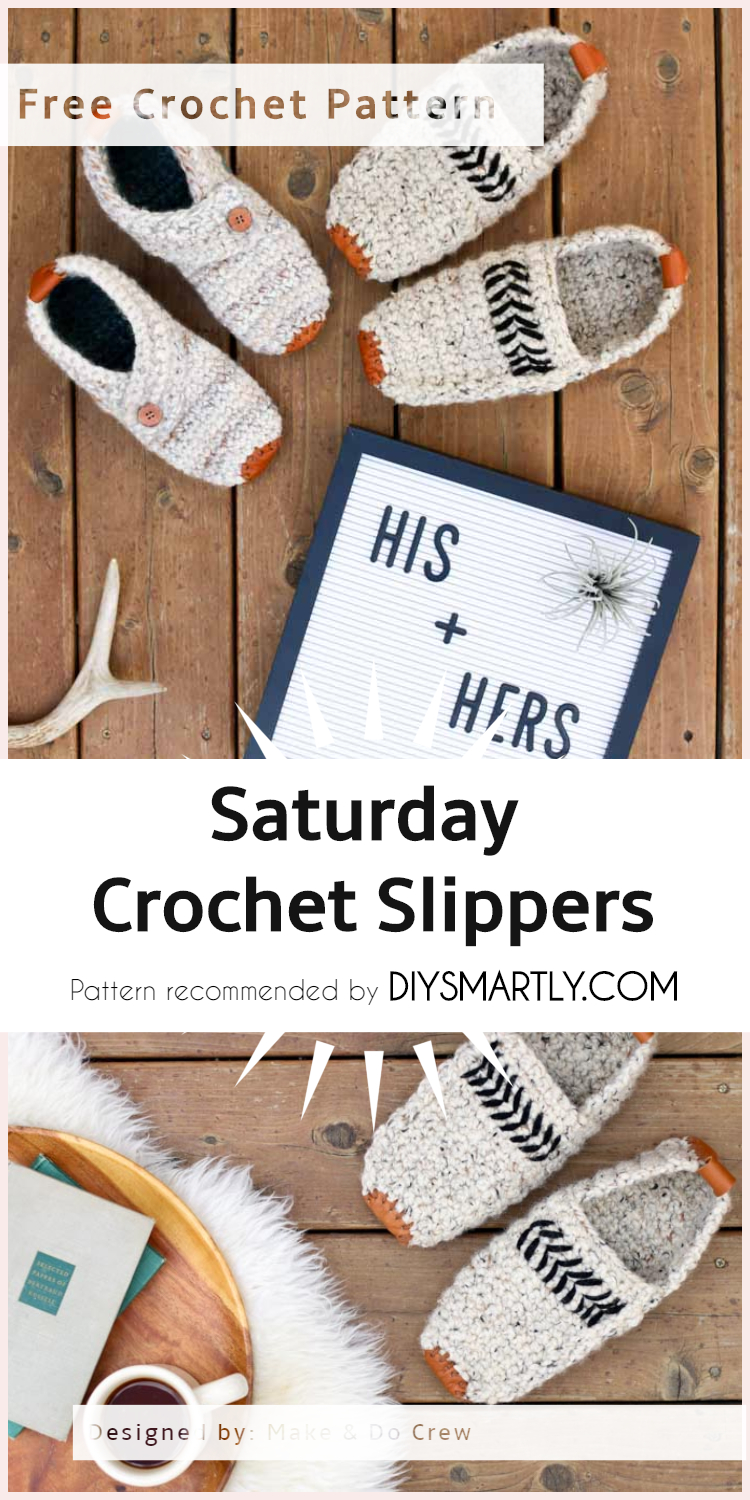 Saturday Crochet Slippers - Free Pattern