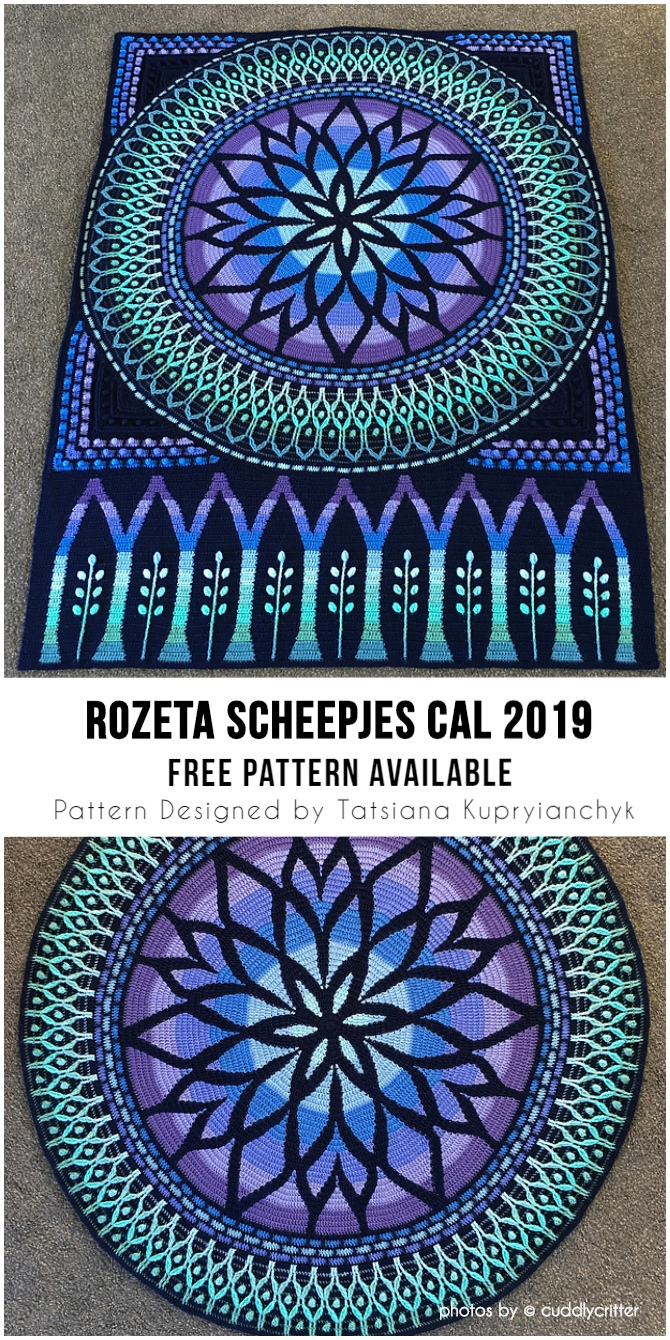 Rozeta Scheepjes Crochet CAL 2019