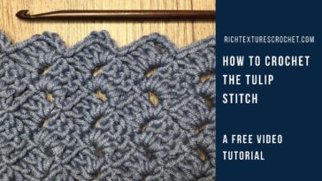 How to crochet the tulip stitch