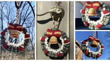 Christmas Wreath Ornament Collage